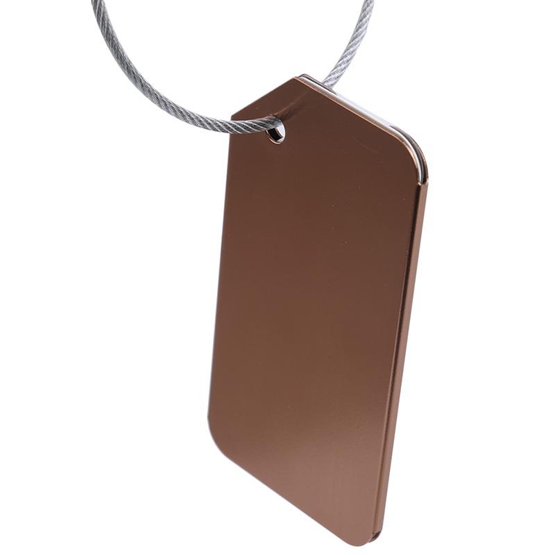 Kofferanhänger für Koffer Aluminium Datenschutz Gepäckanhänger Gepäckidentifikator Reisezubehör Essentials