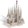Piececool 3D Puzzle Sagrada Familia Famous Architecture Metallic Nano Puzzle 3D Puzzle Metal Assembly Required No Glue Required 6-Star Difficulty