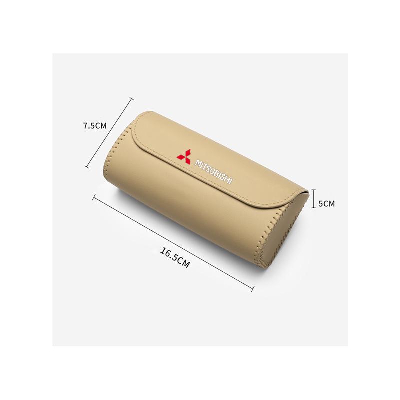 Car mounted eyeglass case car storage sunglasses holder For Mitsubishi Outlander I200 Pajero Eclipse ASX Lancer Space Delica Ex