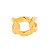 Geometric Stainless Steel Adjustable Ring - Colorfast Titanium Steel for Women