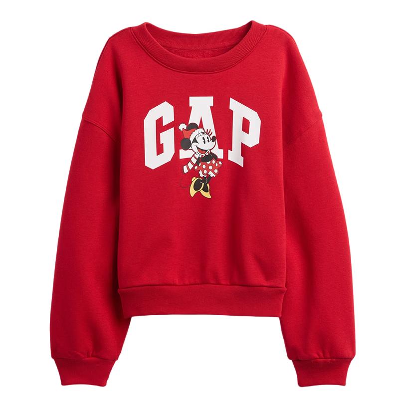 Gap Girls  Winter New Year Print Fleece Sweatshirt S