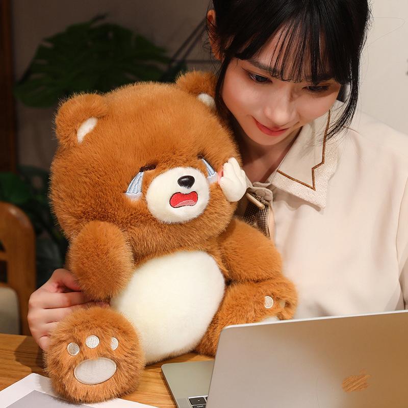 Cute Crying Bear Doll Can Be Pulled Out and Hugged