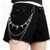 Hip-Hop Punk Metal Nieten Hosenkette für Damen Herren Trend Dekoration Mehrschichtig Jeans Zubehör
