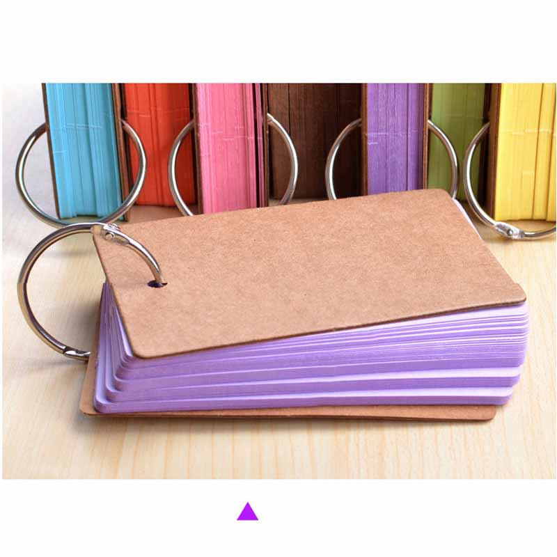 50-Pack Thick Blank Mini Spiral Bound Pocket Notebooks Students Word Learning Memo Journaling Portable Small Notepad with Metal Rings