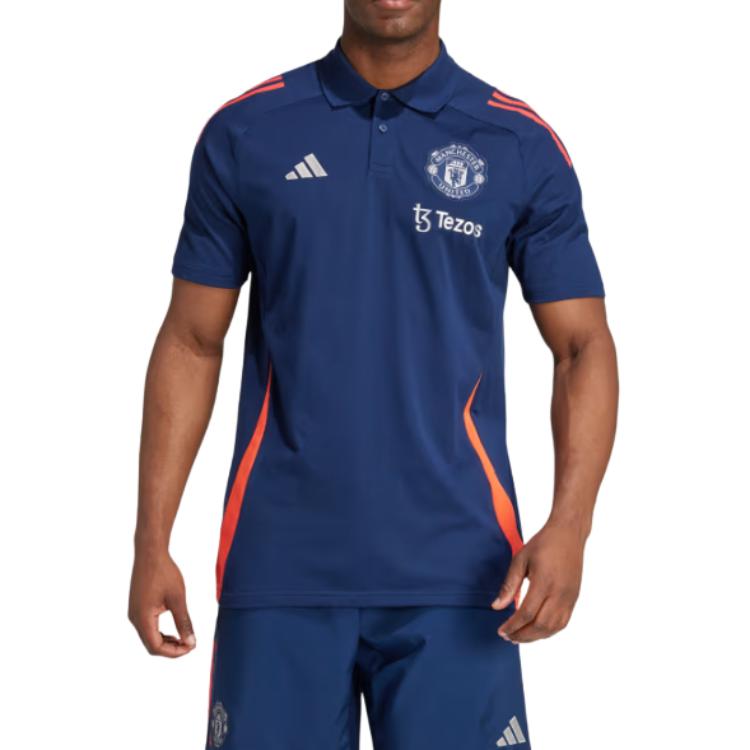 adidas Logó Kültéri Alkalmi Sport Rövid Ujjú Póló Férfi Pólók Sötétkék IT2028