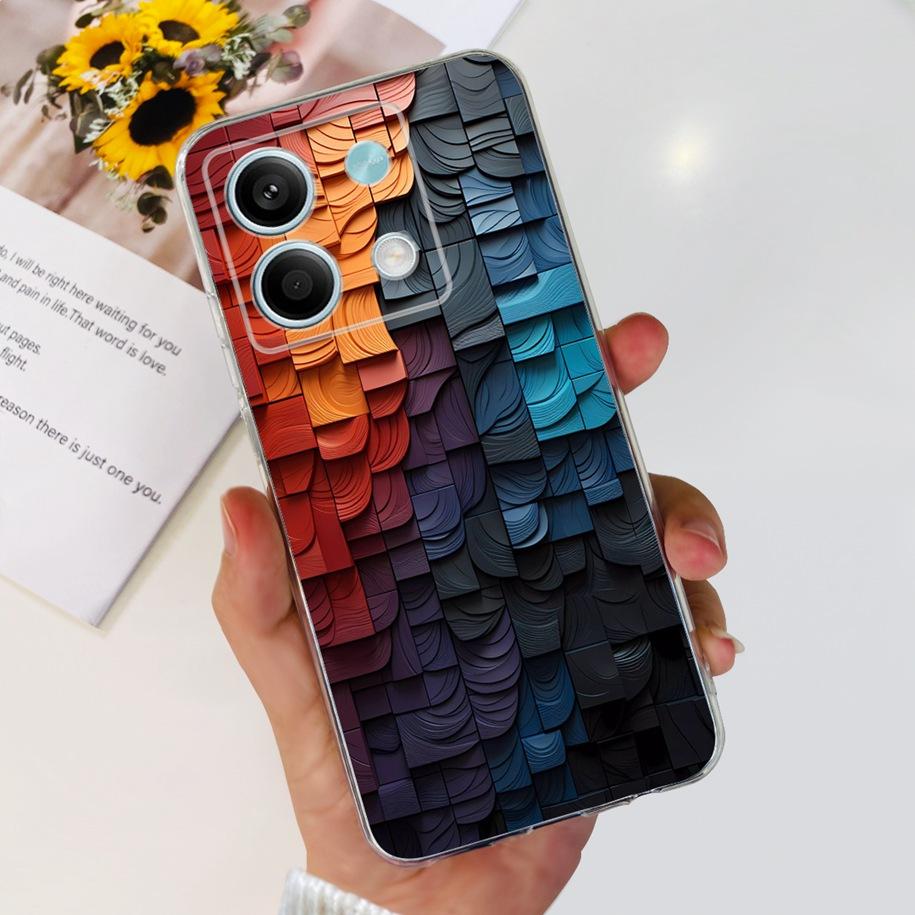 For Xiaomi Redmi Note 13 2024 Case Fashion Flower Soft Phone Case For Xiaomi Redmi Note 13 5G Soft Fundas Bumper Note13 4G Coque