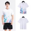 Quick Dry Unisex Badminton T-Shirt Breathable Sportswear Men Women Training Gym Team Sports
