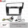 Car Radio Fascias Frame For VW Golf MK7 2013- RHD 10 Inch 2DIN Stereo Panel 16PIN Wiring Harness Power Cord Canbus Decoder