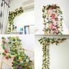 2.5M Artificial Flowers Peony Flower Vine for Wedding Home Room Christmas Decoration Garden Arch DIY Fake Flower Vine