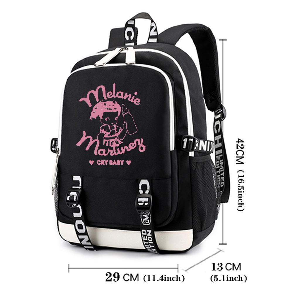 Melanie Martinez Backpack Cry Baby Popular Music Fashion Travel Backpacks Unisex