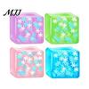 Snowflake Stress Ball 1/4Pcs Frosted Ice Cube Squeeze Toy Anxiety Relief Glow-in-the-dark Glowing Sensory Soft Stretchy Pinch Party Favors TPR