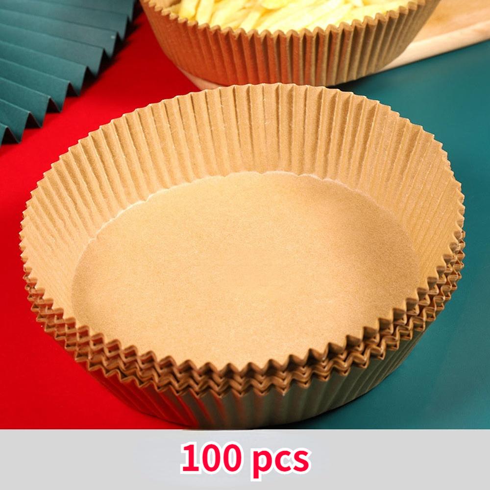 Air Fryer Disposable Paper  For Air Fryer Cheesecake Air Fryer Accessories Parchment Wood Pulp Steamer Baking Paper