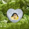 Heart Shape Memorials Pet Tombstones Weatherproofed Pet Remembrances Tombstones for Dog Cats Sympathy Gift
