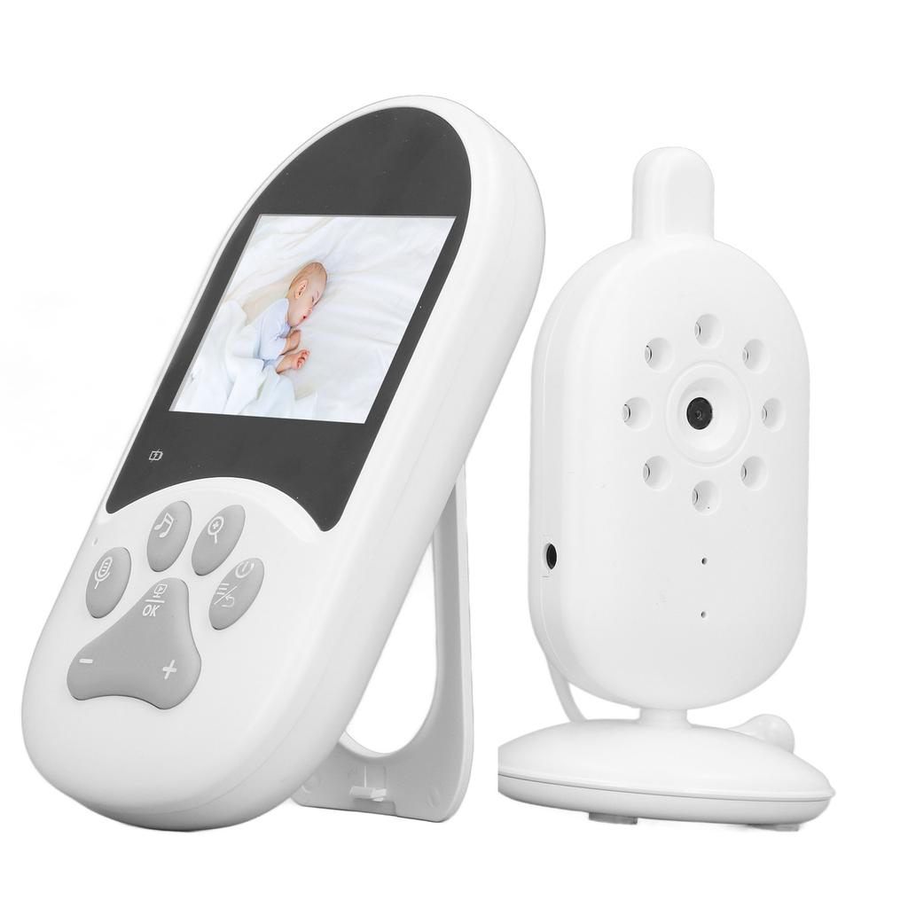 Baby Monitor 2.4in Screen Night Visible 60 Degrees Angle 2.4GHz Connection Baby Video Monitor