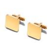 1Pair Mens Blank Round Octagon Cufflinks Stainless Steel Tuxedo Shirt Studs Cuff Link Jewelry Gift Wedding Business 15mm/18mm
