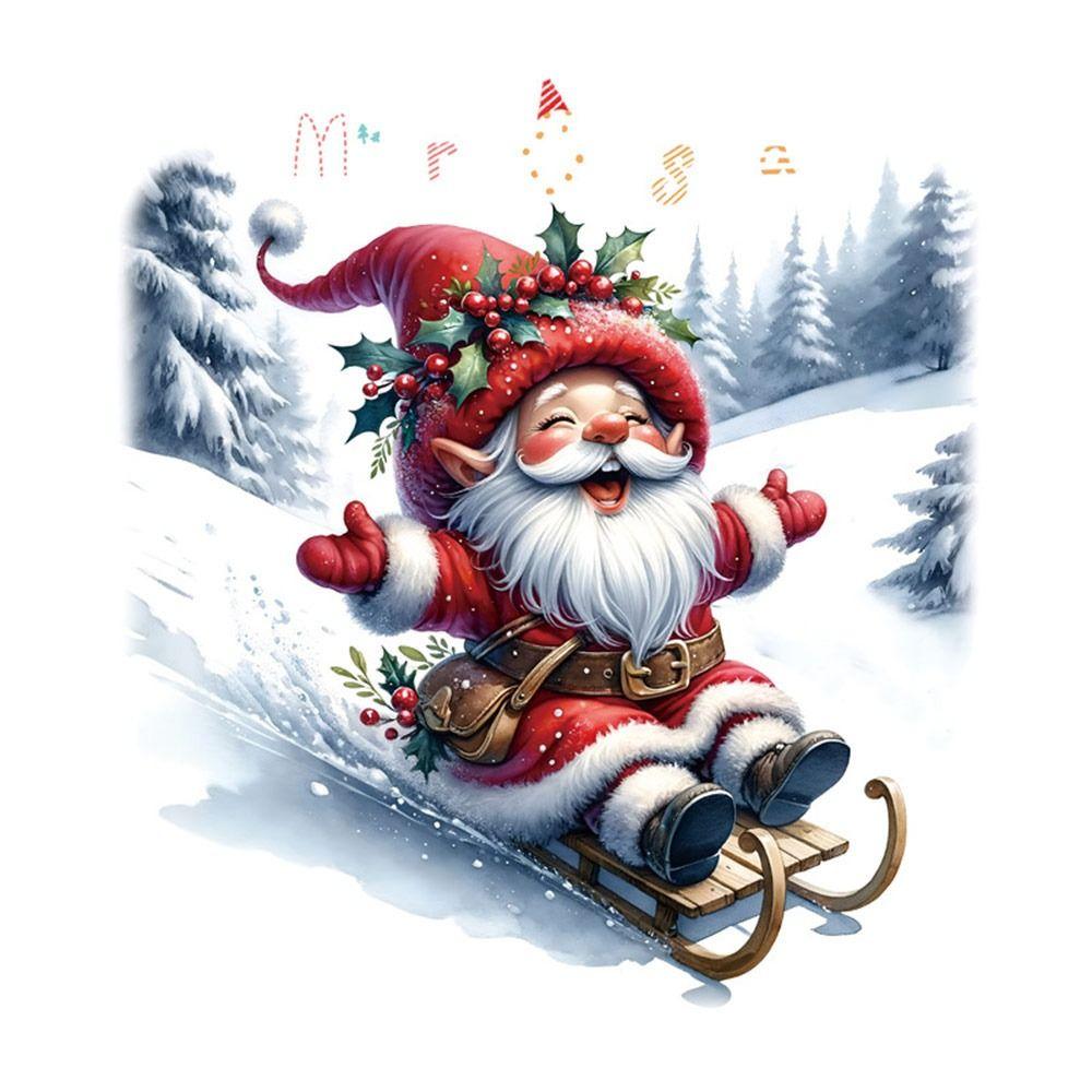 

Мультяшні Різдвяні Електростатичні Наклейки Багатоколірна Наклейка на Ялинку Вітринні Декалі Різдво 7