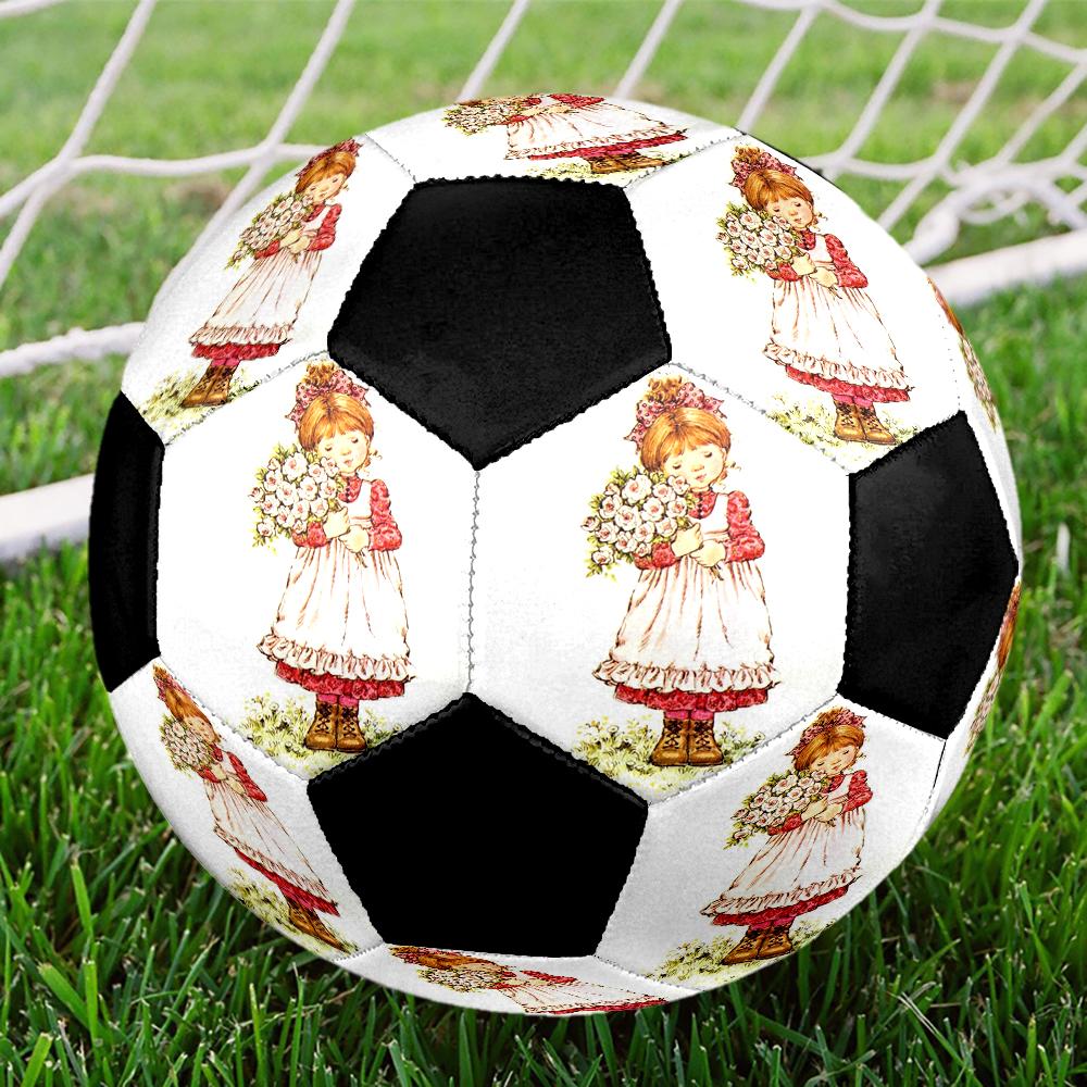 Sarah Kay Indoor Soccer Ball Colorful Machine Stitched PVC Size 5 Team Training Competition Ready Durable High-Bounce Cool Sports Gift