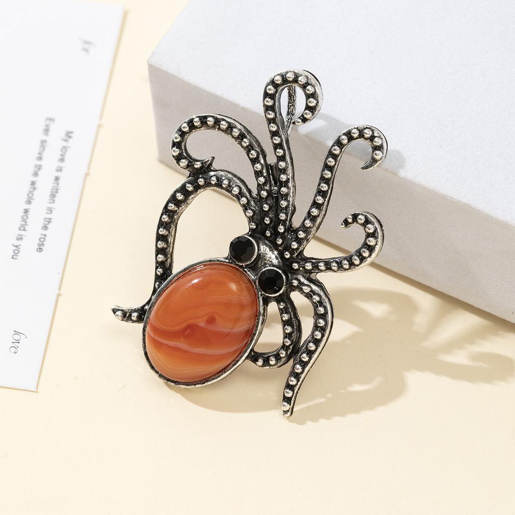 Shell Octopus Brooch Pendant For Diy Jewelry Making And Gift Crafts