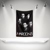 M-Maroons 5 Flag Rock Music Band Banner HD Printing Tapestry Exhibition, Music Band Fans, Garage Decor