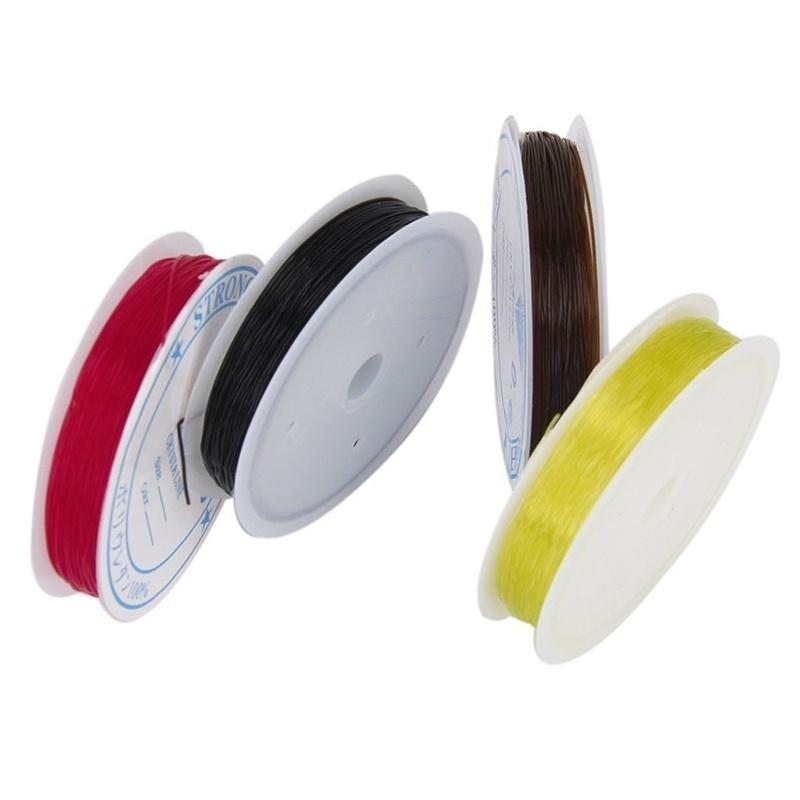 10 Rolls of  Elastic Beading Cord Thread for DIY Jewellery Making Mixed Color---0.6mm