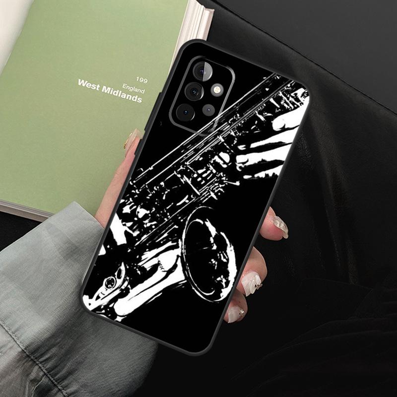 Saxophone Music For Samsung Galaxy A16 A06 A56 A36 A26 A05 A22 A32 A52 A54 A34 A14 A55 A15 A53 A33 A35 Case