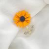 Sunflower Sunflower Brooch Shirt High-end Design Niche Corsage Cute