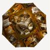 1PC Cat Quilt Umbrella-8-Rib Reinforced Portable Folding Travel Suitable for All Seasons Outdoor Daily Use Is an Ideal Choice  -K0385