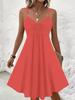 Cross-border Y2K Summer High Waist Eyelet Patchwork Camisole & Mini Skirt Set for Women - Solid Color, Sexy V-Neck, Sleeveless