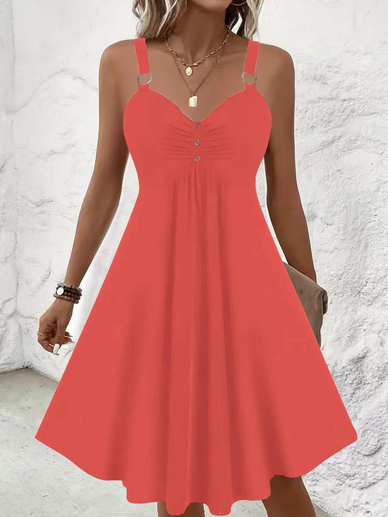 Cross-border Y2K Summer High Waist Eyelet Patchwork Camisole & Mini Skirt Set for Women - Solid Color, Sexy V-Neck, Sleeveless