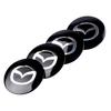 4pcs Car Styling 56mm Metal Car Tyre Steering Wheel Center Hub Cap Sticker For Mazda 3 6 CX 5 CX-5 CX3 323 MX5 Auto Accessories HFJUDO