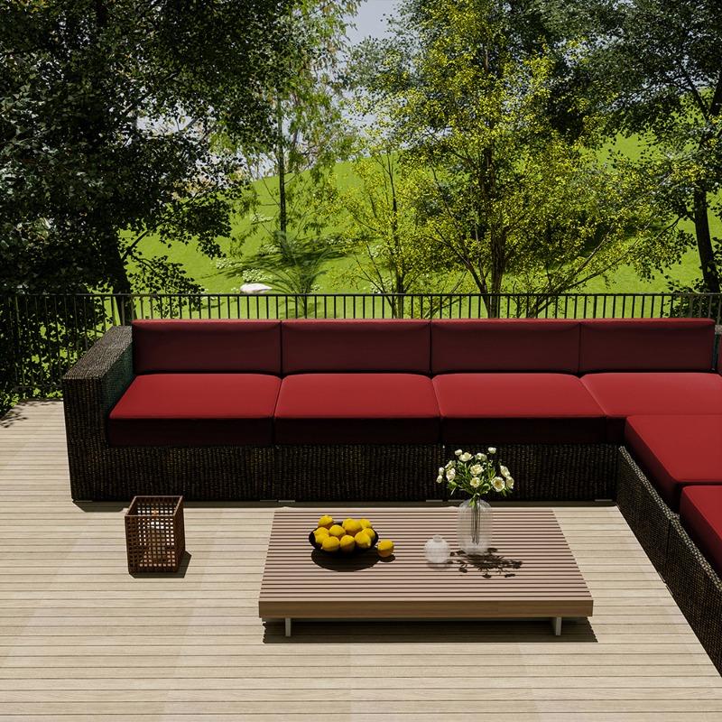 Wasserdichte Outdoor-Sofahülle für Zuhause, Hotel, Garten, Terrasse, Rattanecksofa-Abdeckung, Sonnenschutz, Staubschutz, Möbel-Schutzhülle