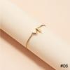 Simple Fashion Love Letter Bracelet Retro Adjustable Alloy Letter Bracelet Women Hand Jewelry Accessory