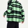 Li-Ning Badfive Sports Basketball Series Plaid Loose Long Sleeve Shirt Men Tops Green ASHS005-1