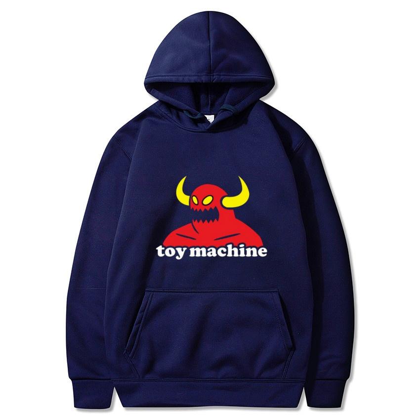 Herbst Winter Toy Machine Kuhkopf Bedruckter Hoodie Täglicher Casual Pullover Klassisches Oberteil Street Fashion Warmer Hoodie Geschenk