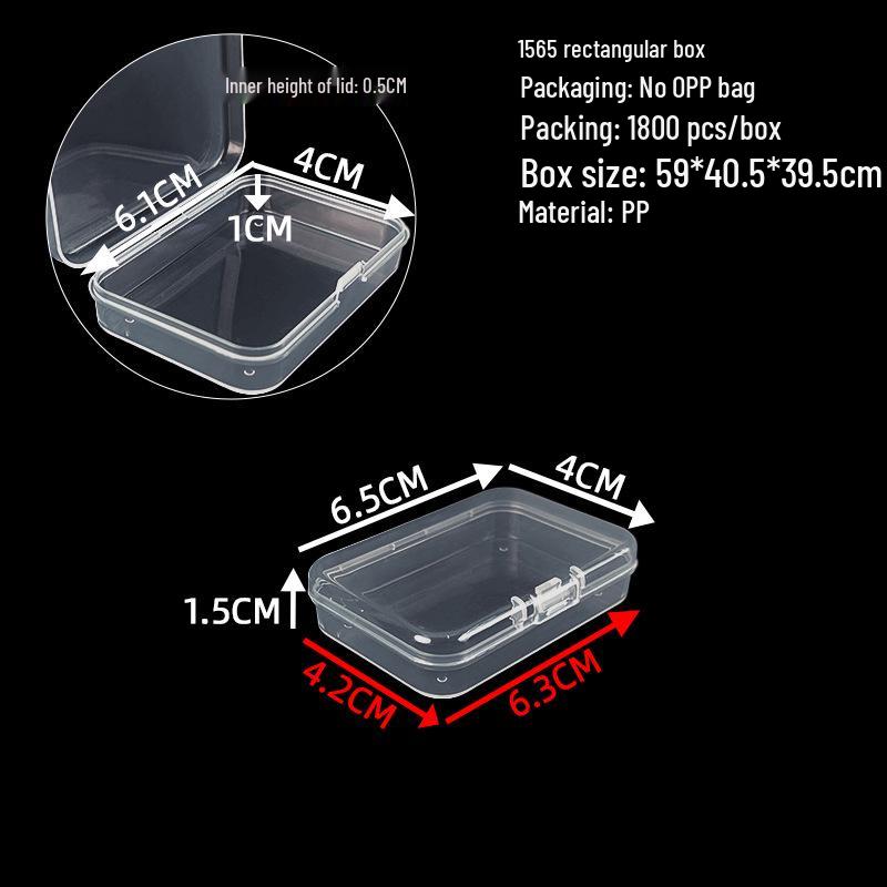 Cutie de depozitare și afișare pentru feronerie din plastic transparent