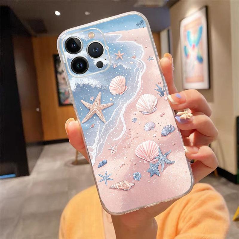 Phone Case For Iphone 17ProMax 17 Pro Air 16 15 14 13 Pro Max 16 15 14 13 Pro 15Plus Ocean Starfish