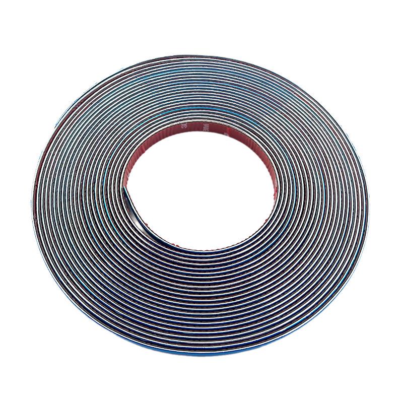 Chrome Anti-Collision Car Trim: Adhesive, Electroplated, Bright Silver Protective Strips