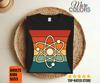 Retro Atom Shirt, Vintage Physics Tee, Particle Science Teacher Gifts, STEM Student Classroom Outfit, Scientist Chemistry Nerdy Illustration