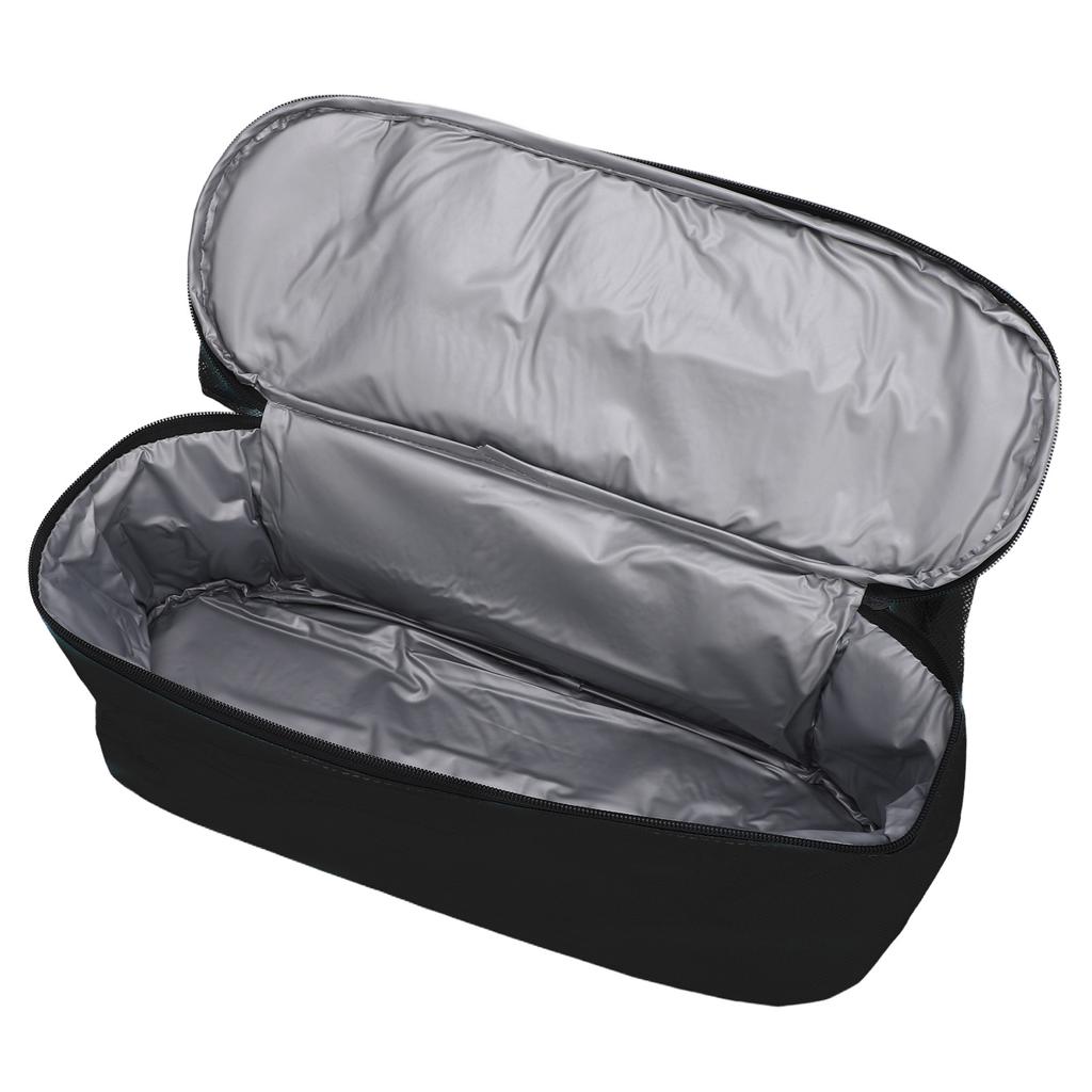 Insulated Beach Mesh Bag Large Capacity Beach Shoulder Bag with Detachable Cooler for Picnic Camping Travel Black