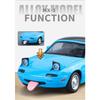 1/24 Mazda Miata MX5 Roadster Toy Car Model Diecast Alloy Metal Miniature Vehicle Model Sound & Light Collection Gift for Boy