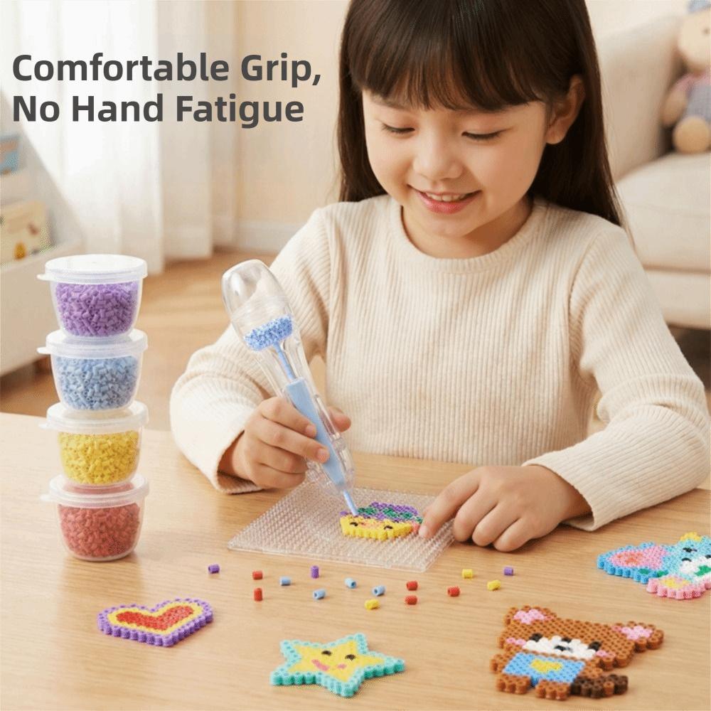 Automatic Automatic Bead Pen Press Bead Positioning Pen Perler Hama Beads Pen Children Gifts