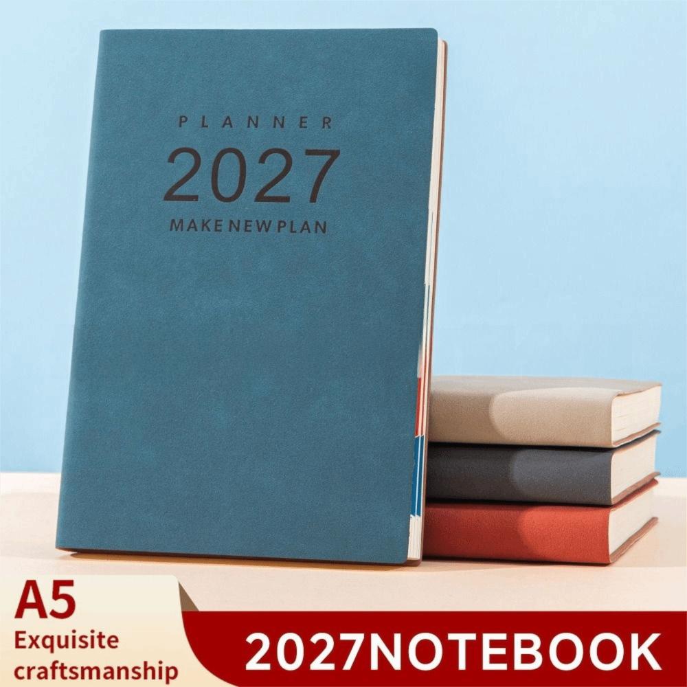 Englischer Planer 2027 Effizienz-Handbuch A5 Agenda Terminplaner 365 Tage Tagebuch Schulgebrauch