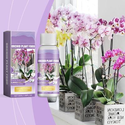 Orchideen Pflanzenwachstumsmittel, Spezielle Nährlösung für Blumen und Grünpflanzen, Geeignet für Orchideen-Topfpflanzen, 50 ml