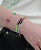 Bonbeau Awesome Color Line Glass Beads Bracelet Color Mix Glass Bead Banding Bracelet
