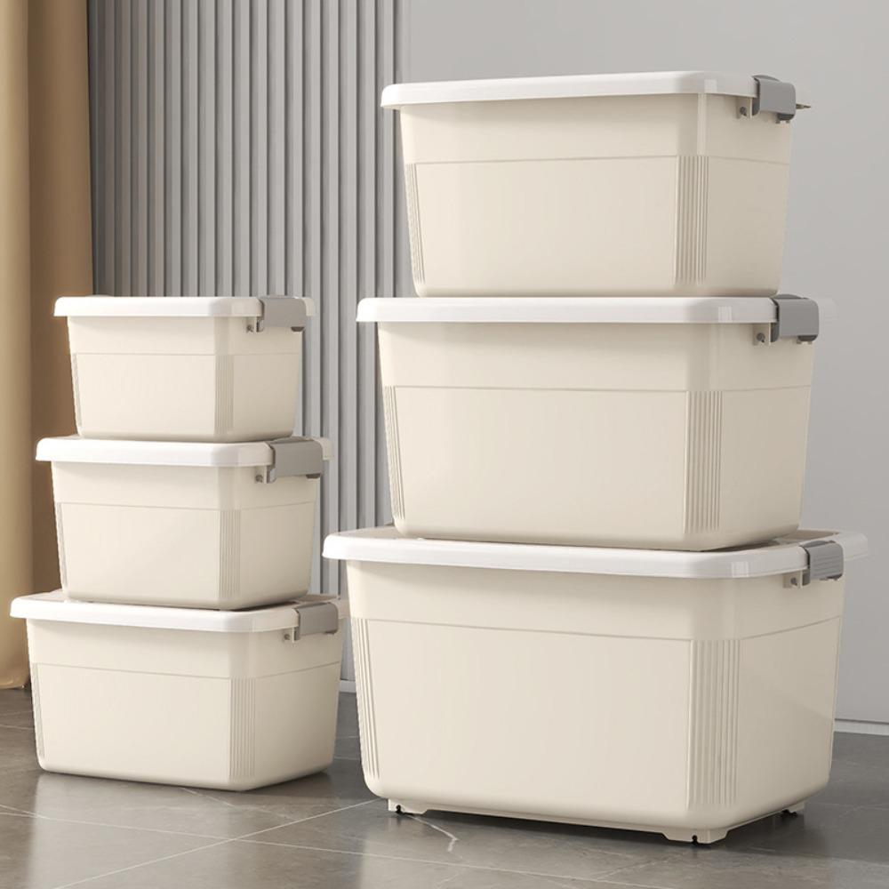 Caixa de Armazenamento à Prova de Poeira Caixa para Miudezas com Tampa Uso Fácil Espessada Resistente à Umidade e Economizadora de Esforço Caixa de Armazenamento de Grande Capacidade