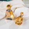 14-17ml Vintage Diamond Perfume Bottle Home Decoration Large Capacity Amber Crystal Glass Perfume Bottle Gift Tabletop Decor