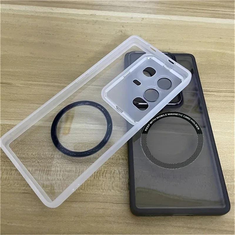 Transparent Magnetic Charging Case For Infinix Note 50 Pro Plus 50S 50X 40 Pro Plus 4G 5G Lens Camera Protect TPU Silicone Cover