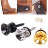 2Pieces Guitar Strap Locks Easy To Use Guitar Strap Buttons Iron Texture Bass Strap Locks Metal Guitar Pins for Guitar