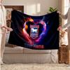 Ipswich Town Personalized Fleece Blanket With Football Logo, Custom Name Text Soft Warm Home Throw Blanket