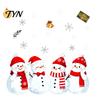 Removable Snowman Stickers 1/2 Sheets Christmas Window Cling, Cartoon Decorative Glass Seasonal Decal Sticker, Waterproof Static for